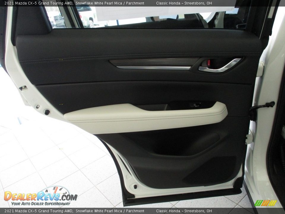 2021 Mazda CX-5 Grand Touring AWD Snowflake White Pearl Mica / Parchment Photo #23