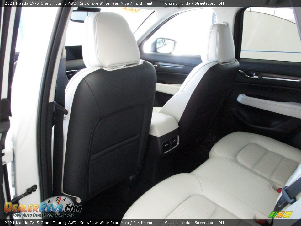 2021 Mazda CX-5 Grand Touring AWD Snowflake White Pearl Mica / Parchment Photo #24