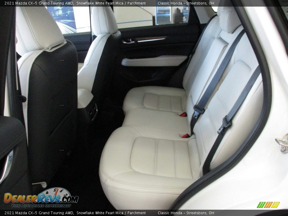 2021 Mazda CX-5 Grand Touring AWD Snowflake White Pearl Mica / Parchment Photo #25