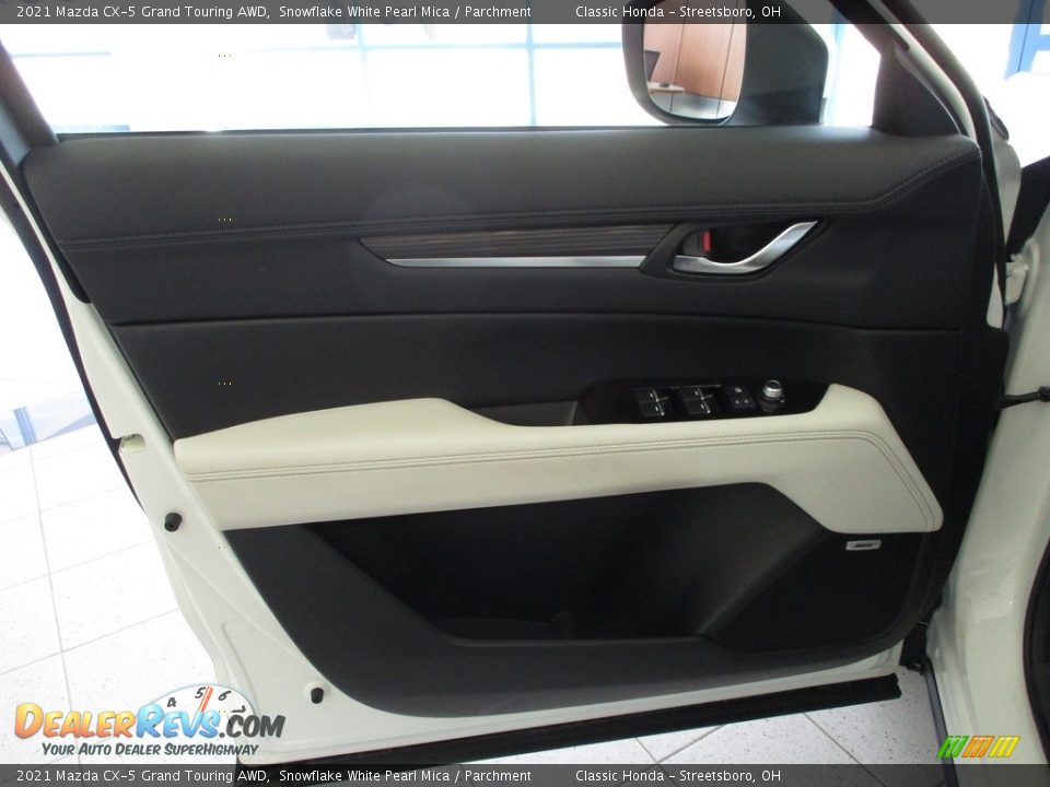 2021 Mazda CX-5 Grand Touring AWD Snowflake White Pearl Mica / Parchment Photo #26