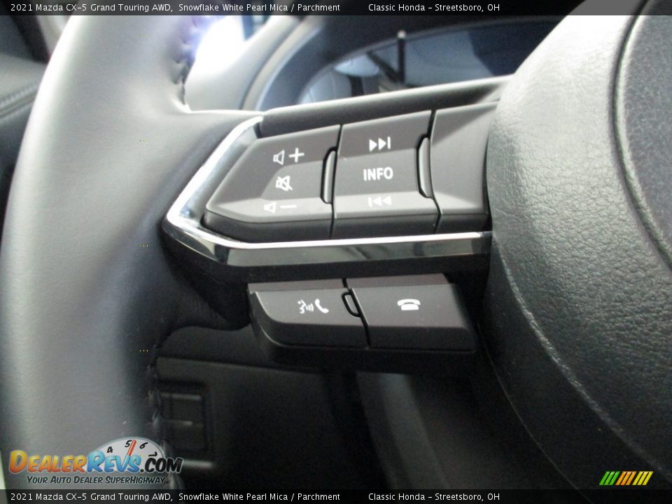 2021 Mazda CX-5 Grand Touring AWD Snowflake White Pearl Mica / Parchment Photo #31