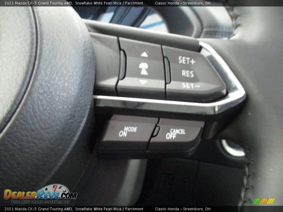 2021 Mazda CX-5 Grand Touring AWD Snowflake White Pearl Mica / Parchment Photo #32