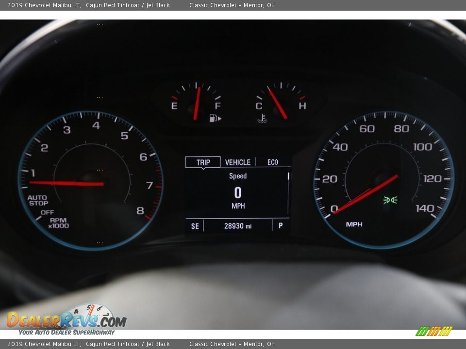 2019 Chevrolet Malibu LT Cajun Red Tintcoat / Jet Black Photo #8