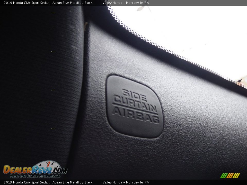 2019 Honda Civic Sport Sedan Agean Blue Metallic / Black Photo #13