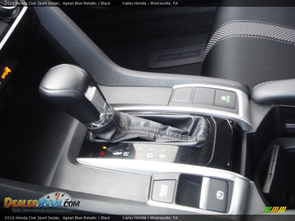 2019 Honda Civic Sport Sedan Agean Blue Metallic / Black Photo #14