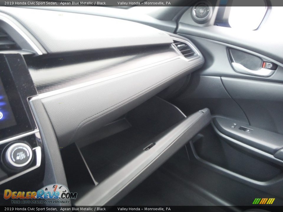 2019 Honda Civic Sport Sedan Agean Blue Metallic / Black Photo #21