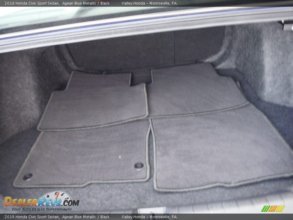 2019 Honda Civic Sport Sedan Agean Blue Metallic / Black Photo #24