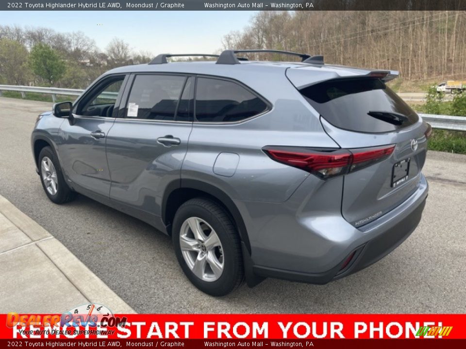 2022 Toyota Highlander Hybrid LE AWD Moondust / Graphite Photo #2