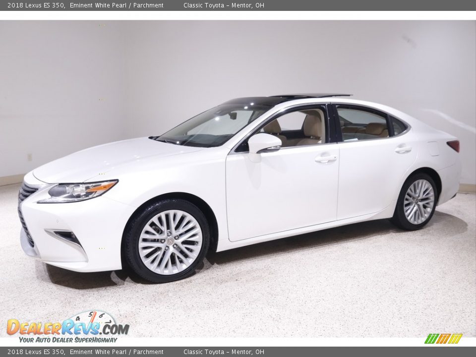 2018 Lexus ES 350 Eminent White Pearl / Parchment Photo #3