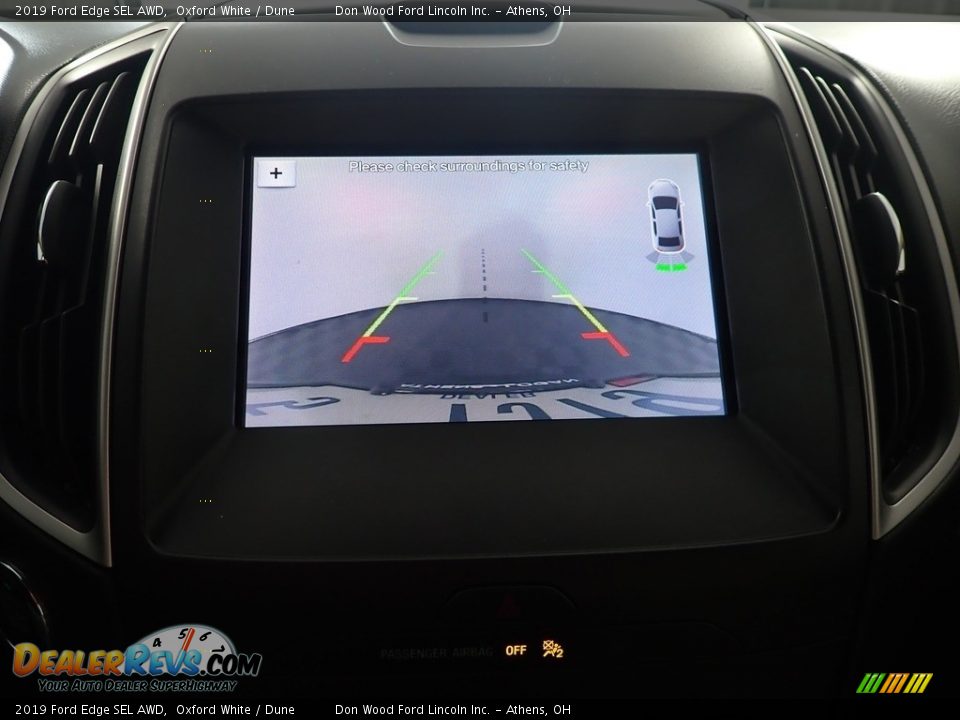 2019 Ford Edge SEL AWD Oxford White / Dune Photo #3