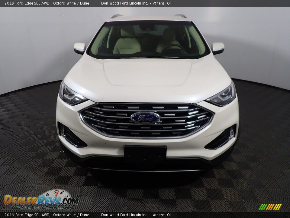 2019 Ford Edge SEL AWD Oxford White / Dune Photo #6