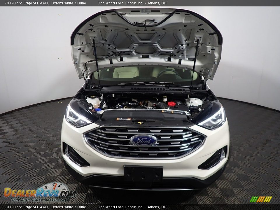 2019 Ford Edge SEL AWD Oxford White / Dune Photo #7