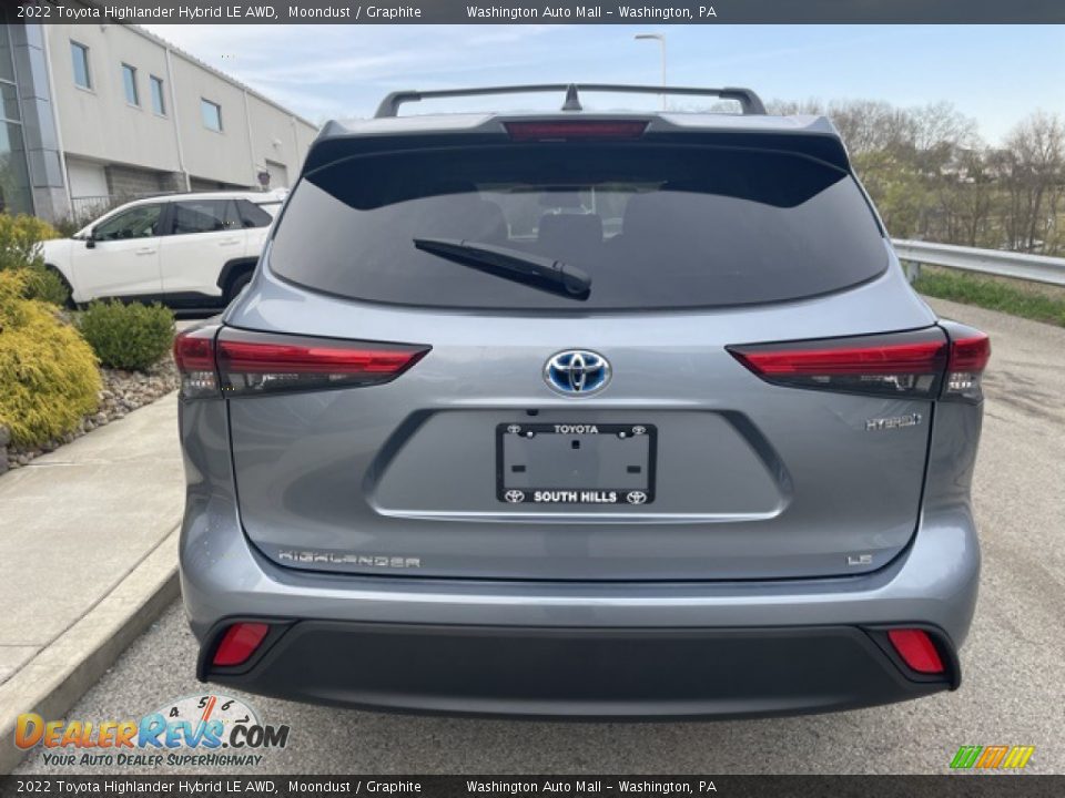 2022 Toyota Highlander Hybrid LE AWD Moondust / Graphite Photo #8