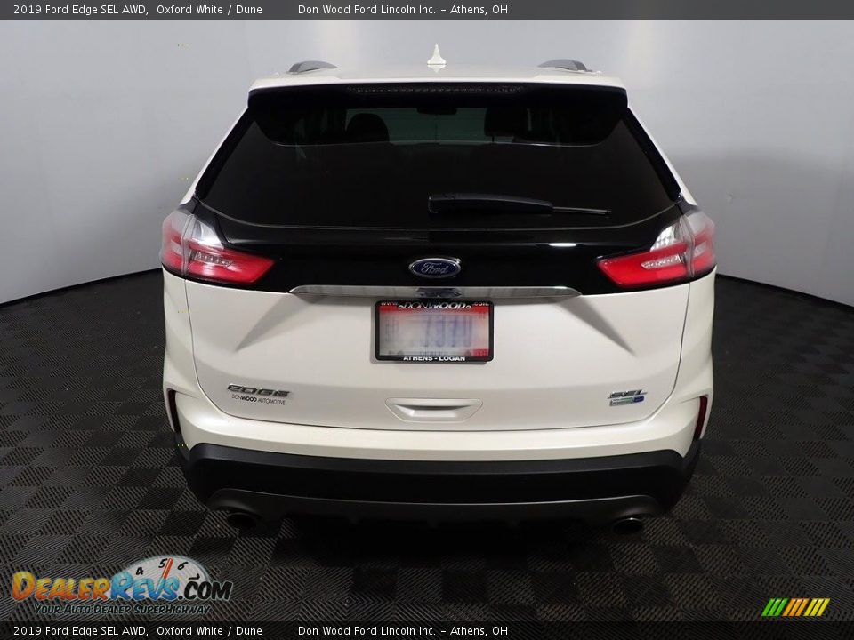 2019 Ford Edge SEL AWD Oxford White / Dune Photo #14