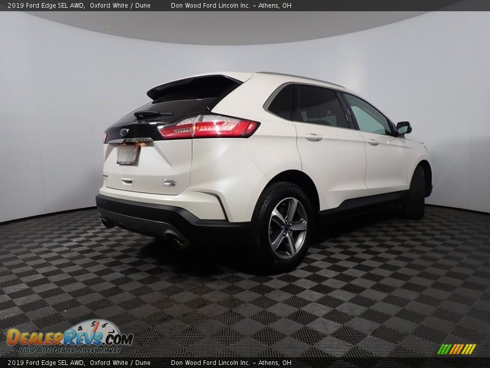 2019 Ford Edge SEL AWD Oxford White / Dune Photo #18