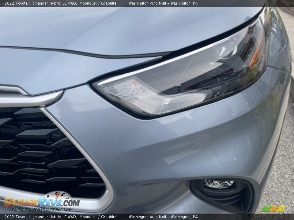 2022 Toyota Highlander Hybrid LE AWD Moondust / Graphite Photo #23