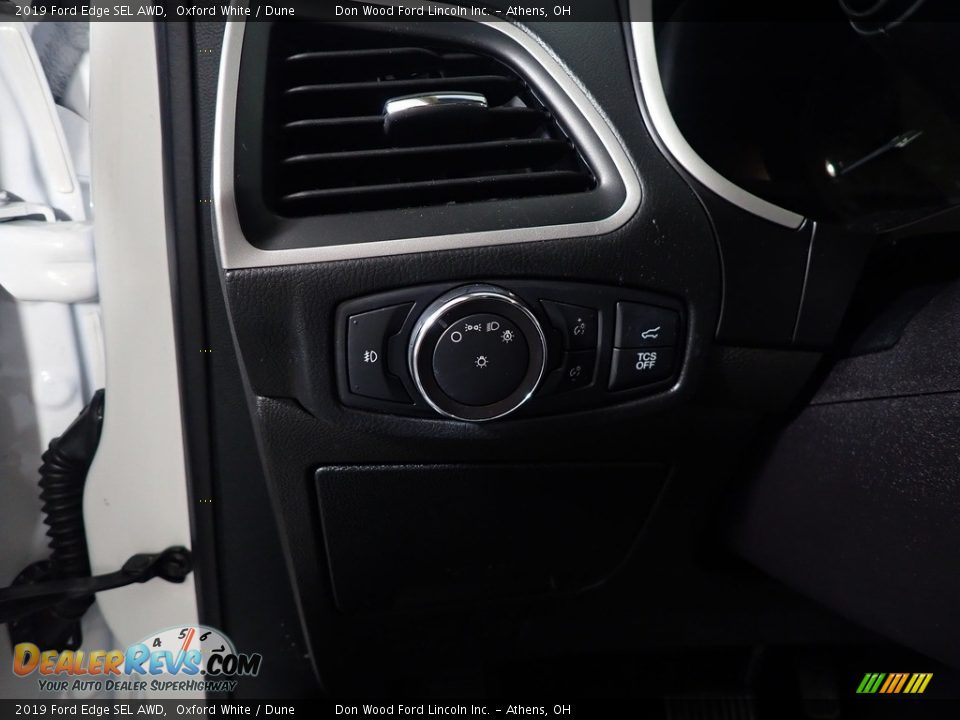 2019 Ford Edge SEL AWD Oxford White / Dune Photo #34