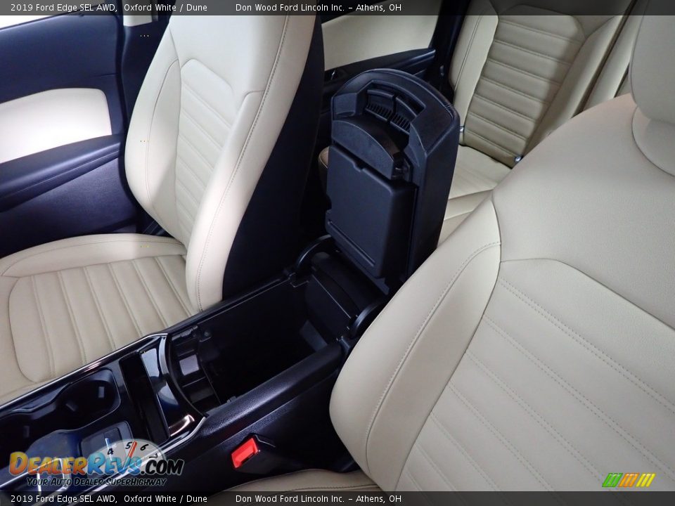 2019 Ford Edge SEL AWD Oxford White / Dune Photo #36