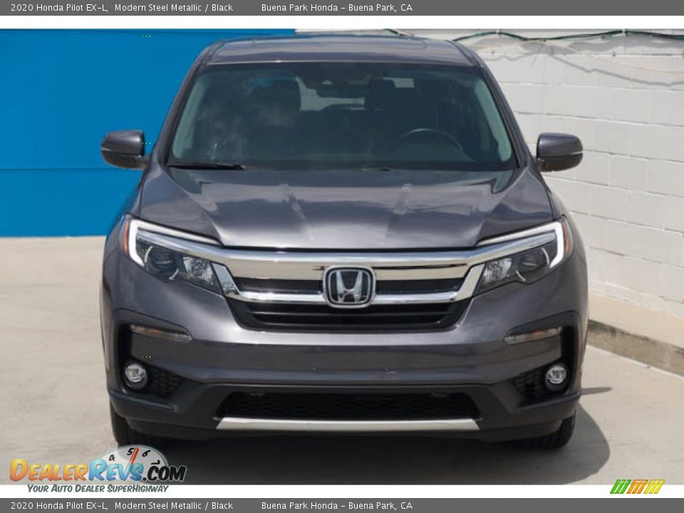 2020 Honda Pilot EX-L Modern Steel Metallic / Black Photo #7