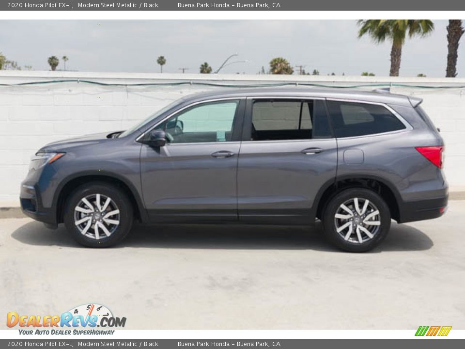 2020 Honda Pilot EX-L Modern Steel Metallic / Black Photo #8