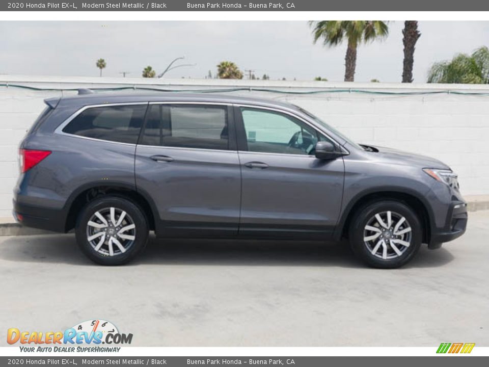 2020 Honda Pilot EX-L Modern Steel Metallic / Black Photo #12