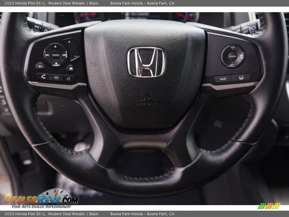 2020 Honda Pilot EX-L Modern Steel Metallic / Black Photo #13