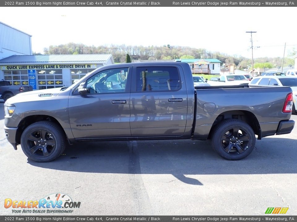 2022 Ram 1500 Big Horn Night Edition Crew Cab 4x4 Granite Crystal Metallic / Black Photo #2