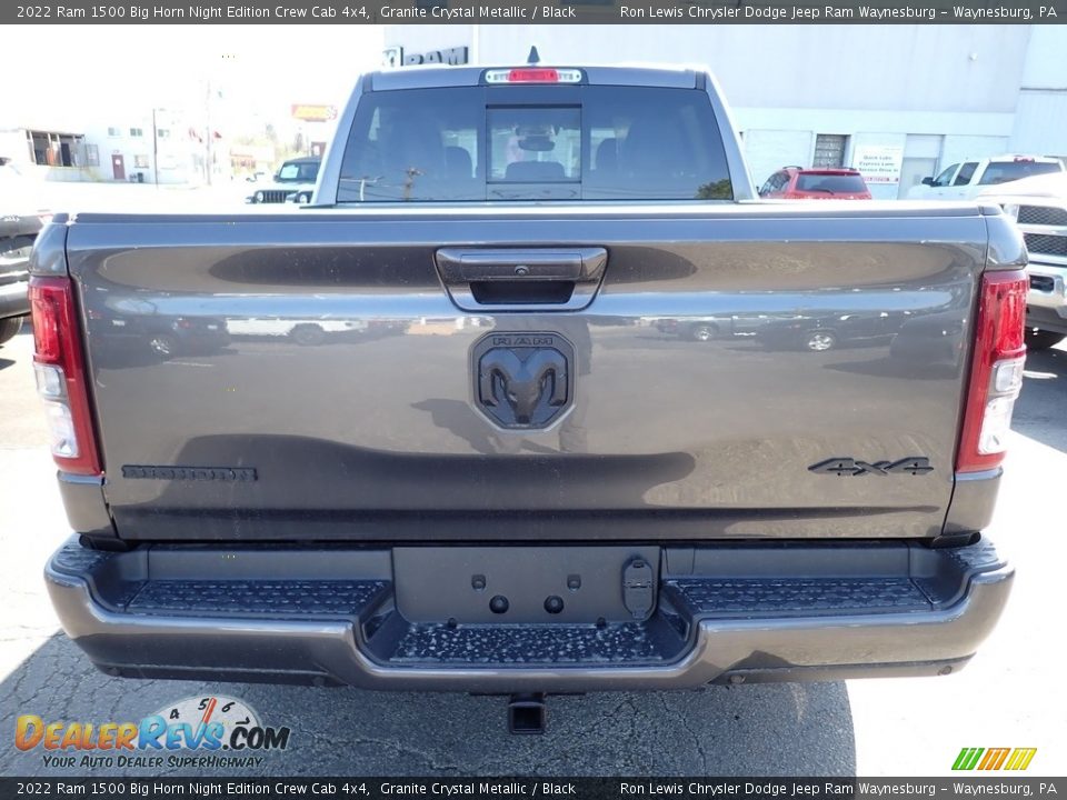 2022 Ram 1500 Big Horn Night Edition Crew Cab 4x4 Granite Crystal Metallic / Black Photo #4