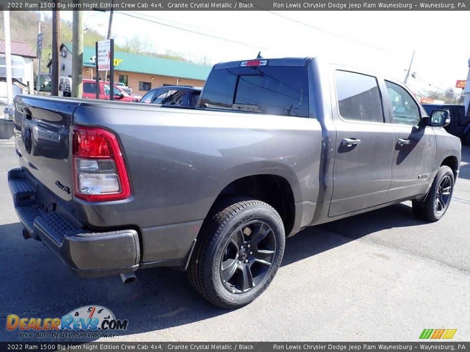 2022 Ram 1500 Big Horn Night Edition Crew Cab 4x4 Granite Crystal Metallic / Black Photo #5