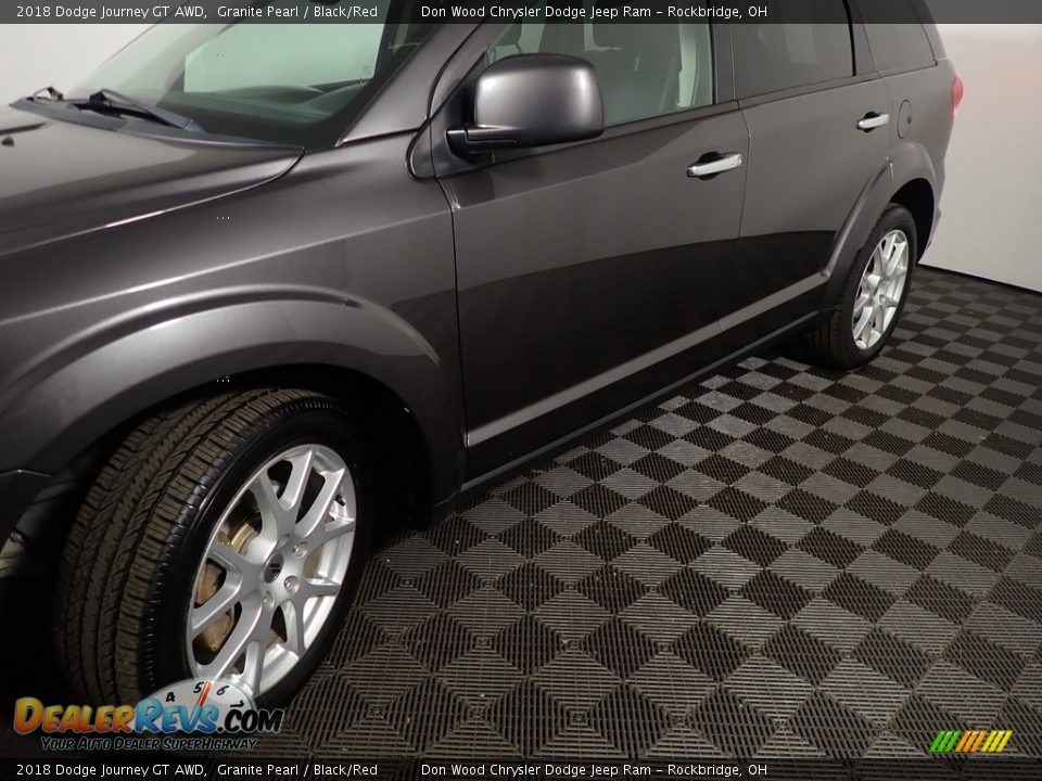 2018 Dodge Journey GT AWD Granite Pearl / Black/Red Photo #9