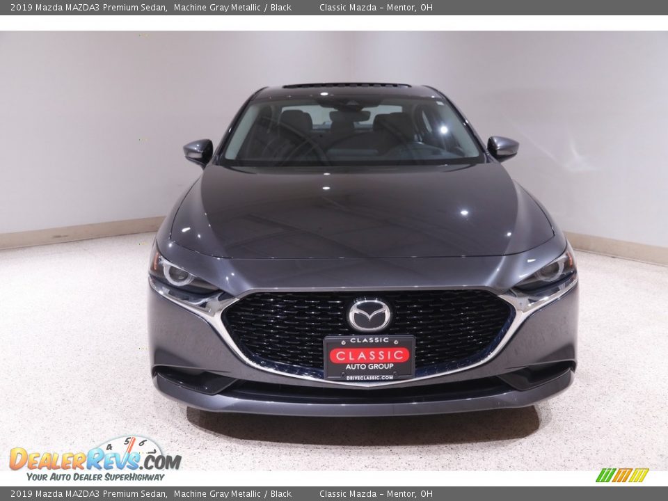 2019 Mazda MAZDA3 Premium Sedan Machine Gray Metallic / Black Photo #2