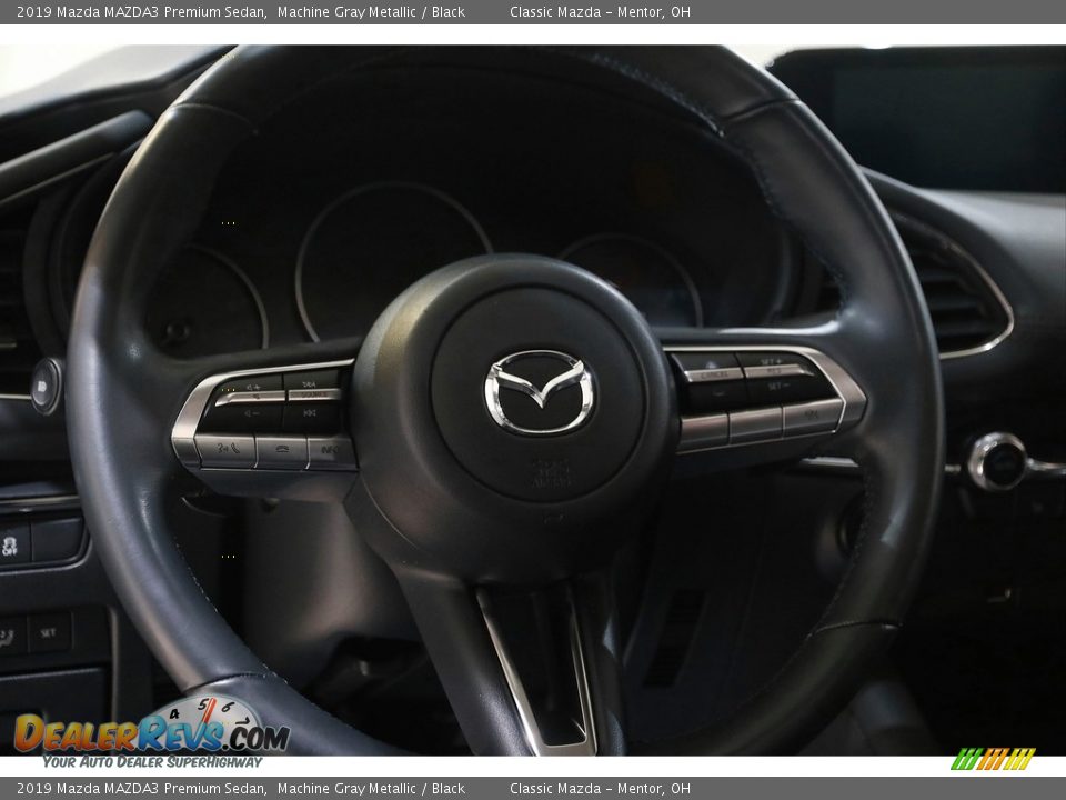 2019 Mazda MAZDA3 Premium Sedan Machine Gray Metallic / Black Photo #7