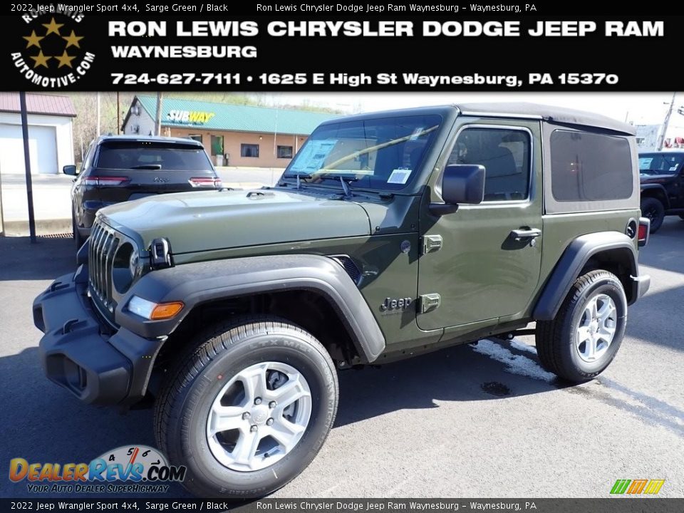 2022 Jeep Wrangler Sport 4x4 Sarge Green / Black Photo #1