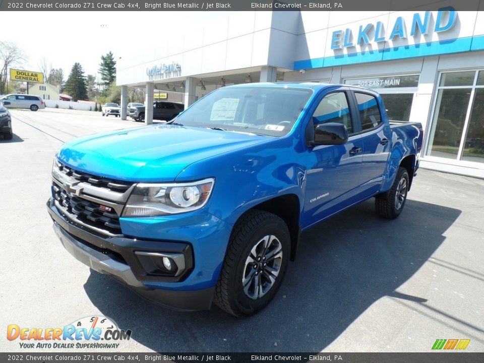 2022 Chevrolet Colorado Z71 Crew Cab 4x4 Bright Blue Metallic / Jet Black Photo #1