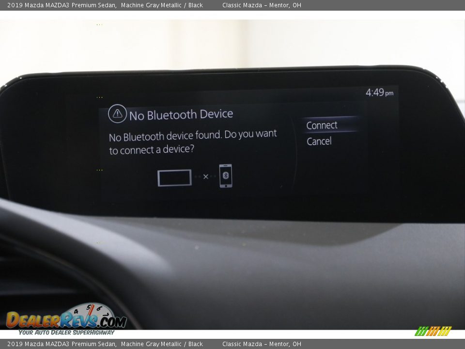 2019 Mazda MAZDA3 Premium Sedan Machine Gray Metallic / Black Photo #10