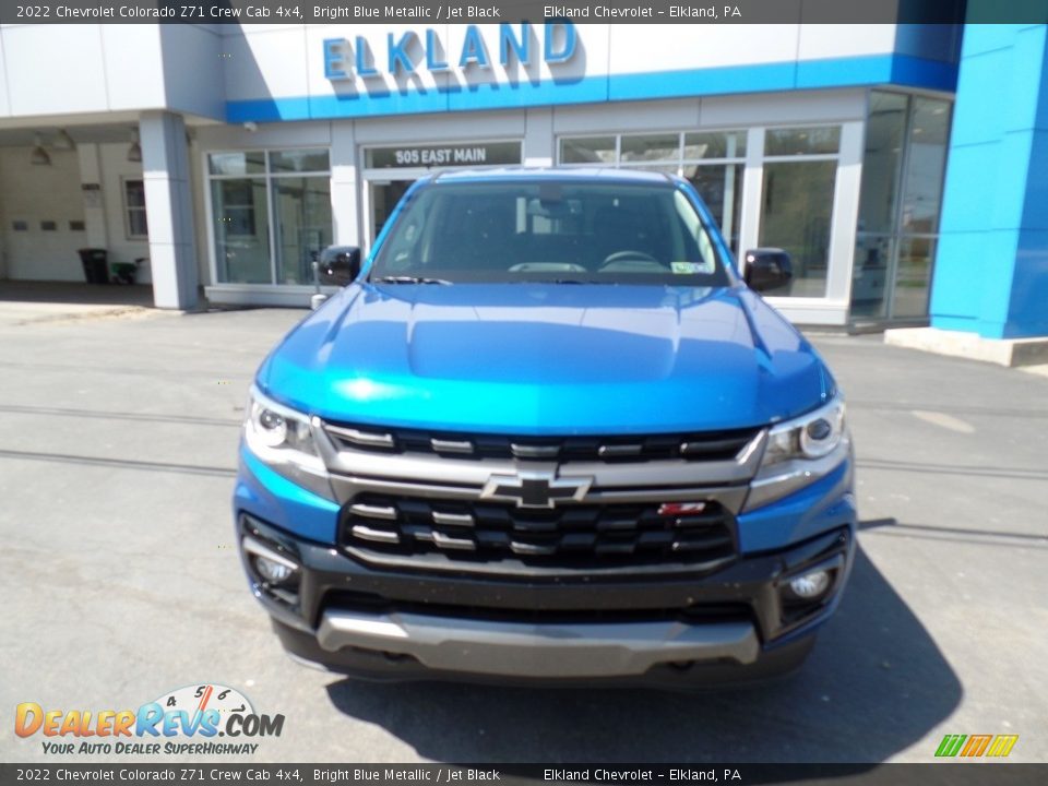 2022 Chevrolet Colorado Z71 Crew Cab 4x4 Bright Blue Metallic / Jet Black Photo #2