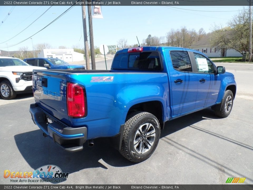 2022 Chevrolet Colorado Z71 Crew Cab 4x4 Bright Blue Metallic / Jet Black Photo #5