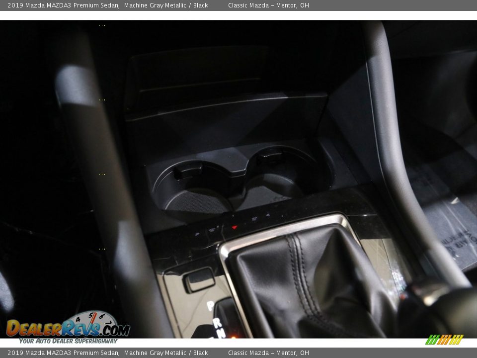 2019 Mazda MAZDA3 Premium Sedan Machine Gray Metallic / Black Photo #14