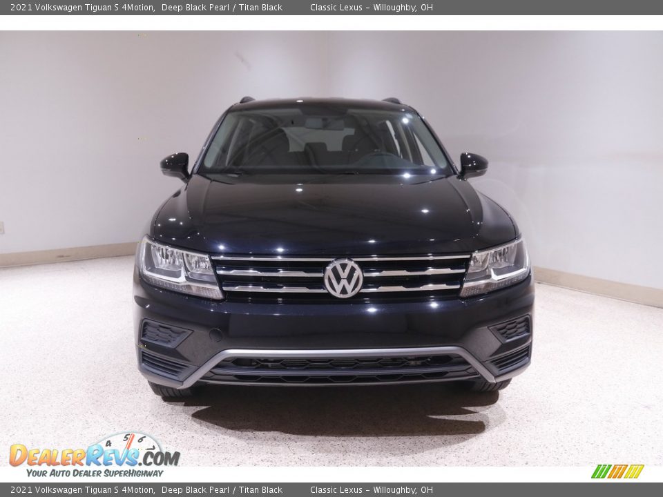 2021 Volkswagen Tiguan S 4Motion Deep Black Pearl / Titan Black Photo #2