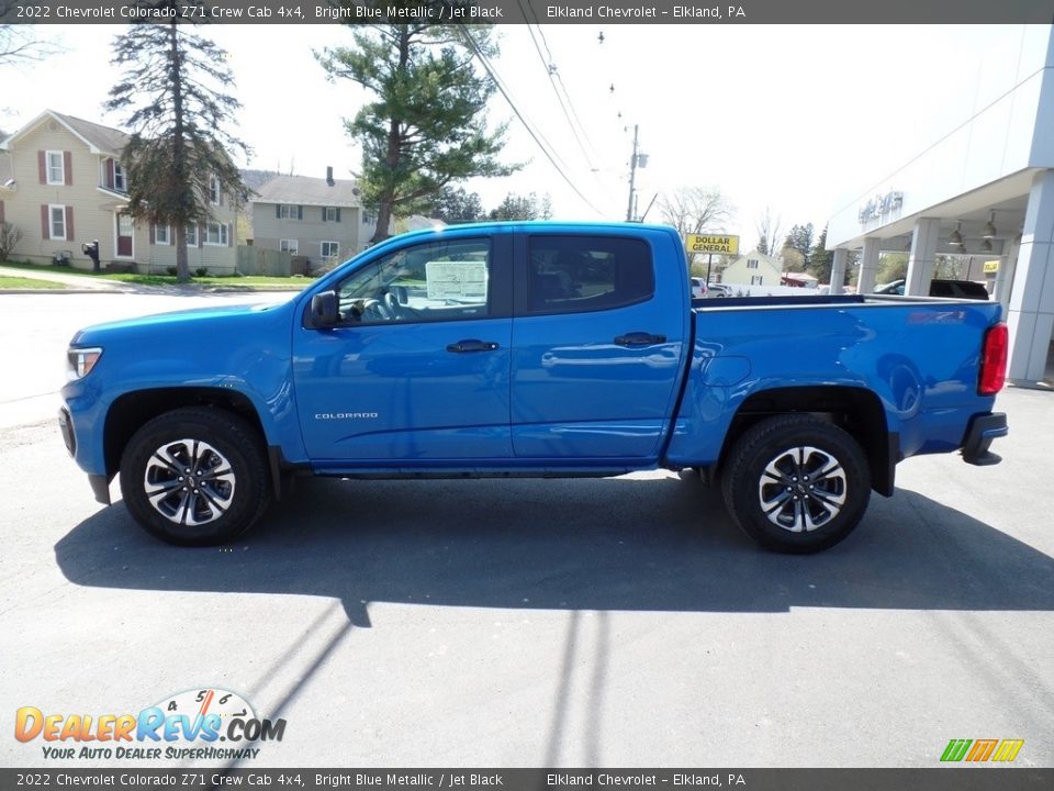 2022 Chevrolet Colorado Z71 Crew Cab 4x4 Bright Blue Metallic / Jet Black Photo #9