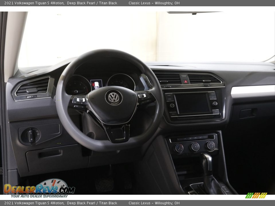 2021 Volkswagen Tiguan S 4Motion Deep Black Pearl / Titan Black Photo #6