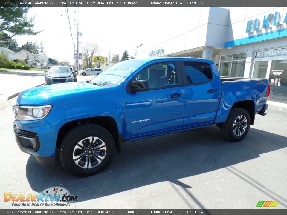 2022 Chevrolet Colorado Z71 Crew Cab 4x4 Bright Blue Metallic / Jet Black Photo #10