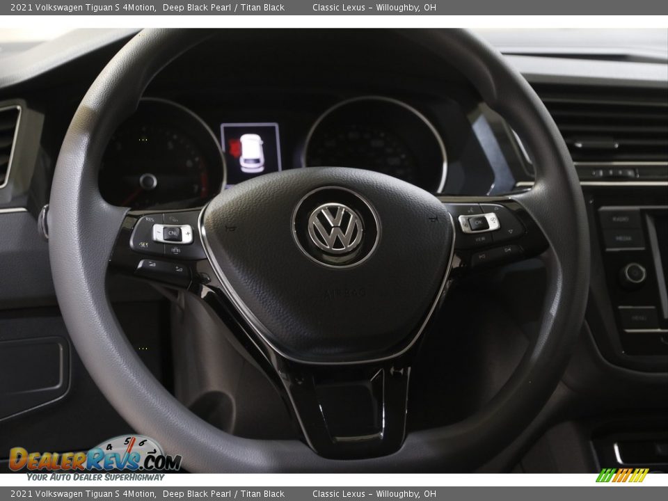 2021 Volkswagen Tiguan S 4Motion Deep Black Pearl / Titan Black Photo #7