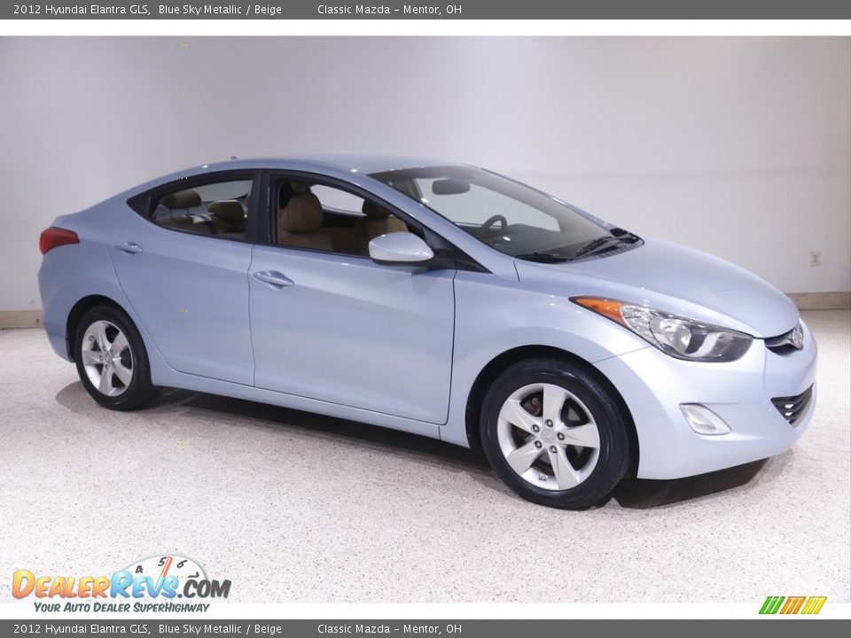 2012 Hyundai Elantra GLS Blue Sky Metallic / Beige Photo #1