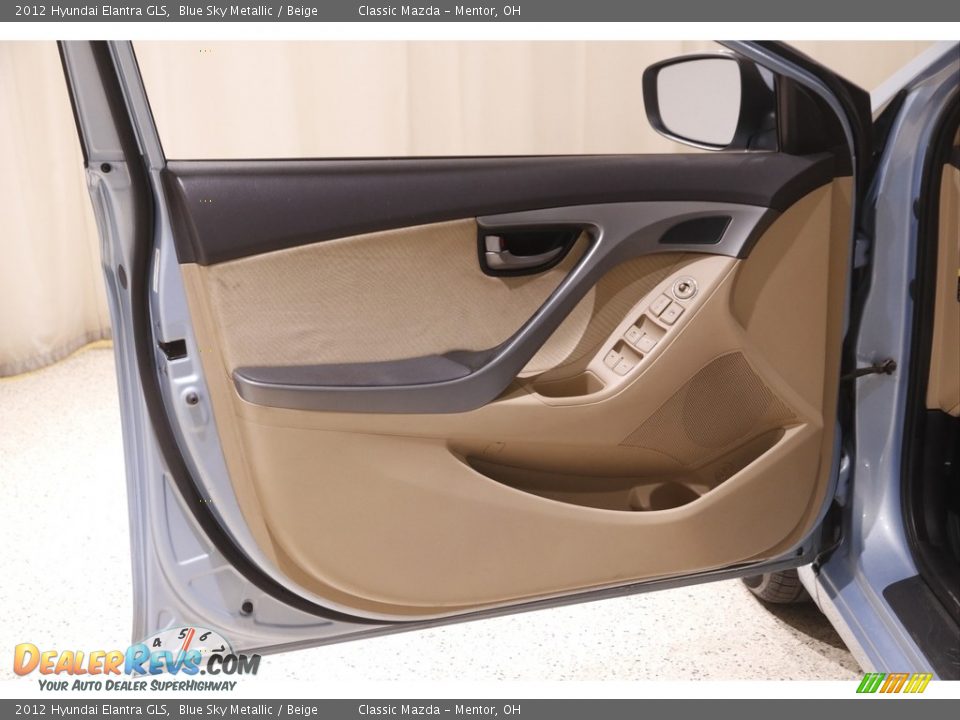 2012 Hyundai Elantra GLS Blue Sky Metallic / Beige Photo #4