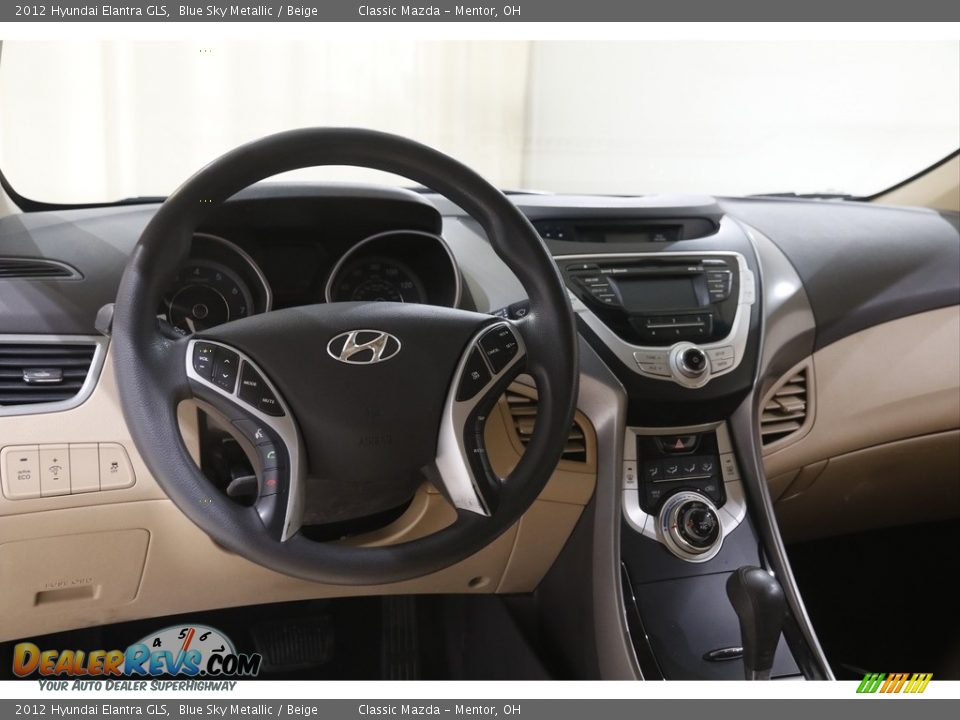 2012 Hyundai Elantra GLS Blue Sky Metallic / Beige Photo #6