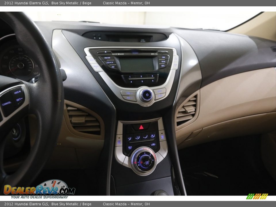2012 Hyundai Elantra GLS Blue Sky Metallic / Beige Photo #9