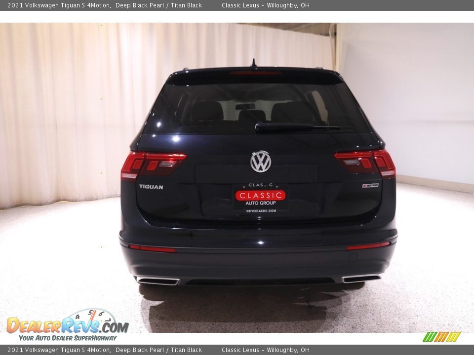 2021 Volkswagen Tiguan S 4Motion Deep Black Pearl / Titan Black Photo #17