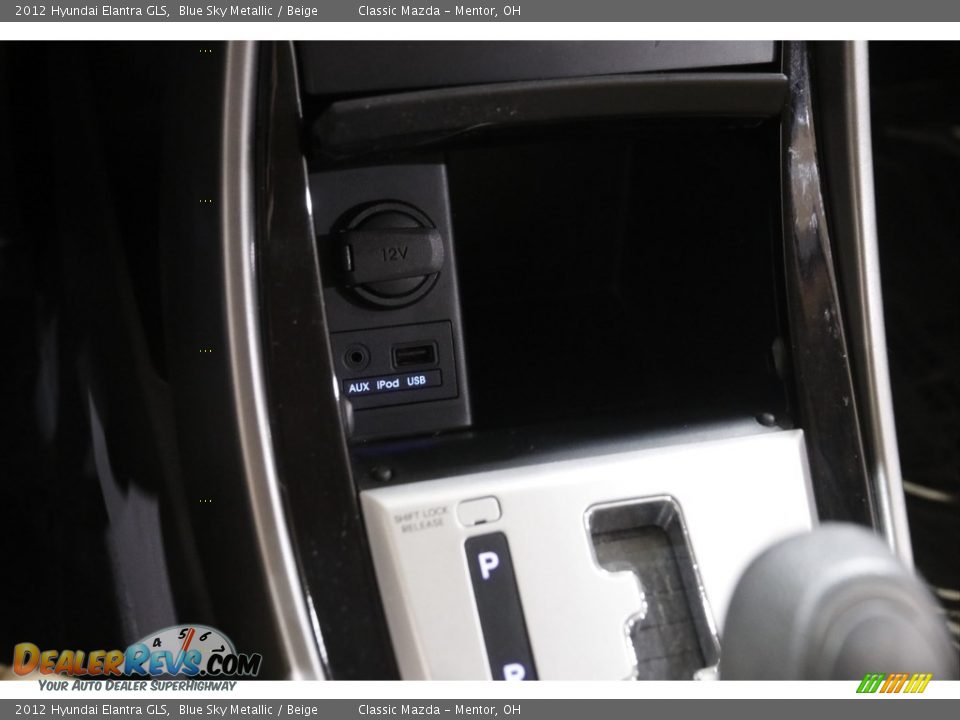 2012 Hyundai Elantra GLS Blue Sky Metallic / Beige Photo #13