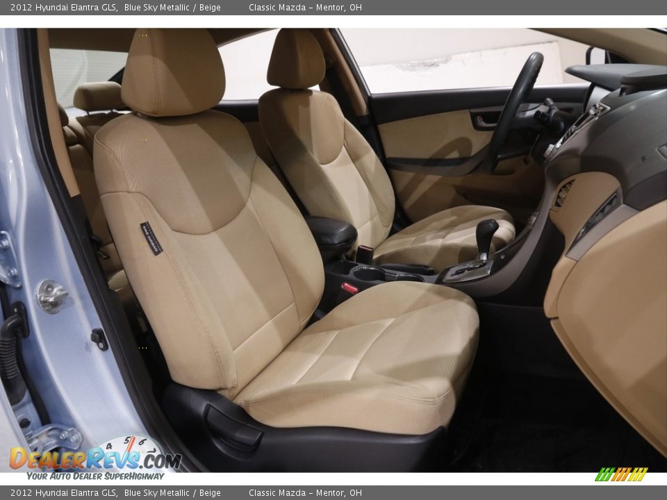 2012 Hyundai Elantra GLS Blue Sky Metallic / Beige Photo #14